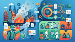 Asbest na brand Amsterdam: Protocol, Gevaren & Sanering - illustratie