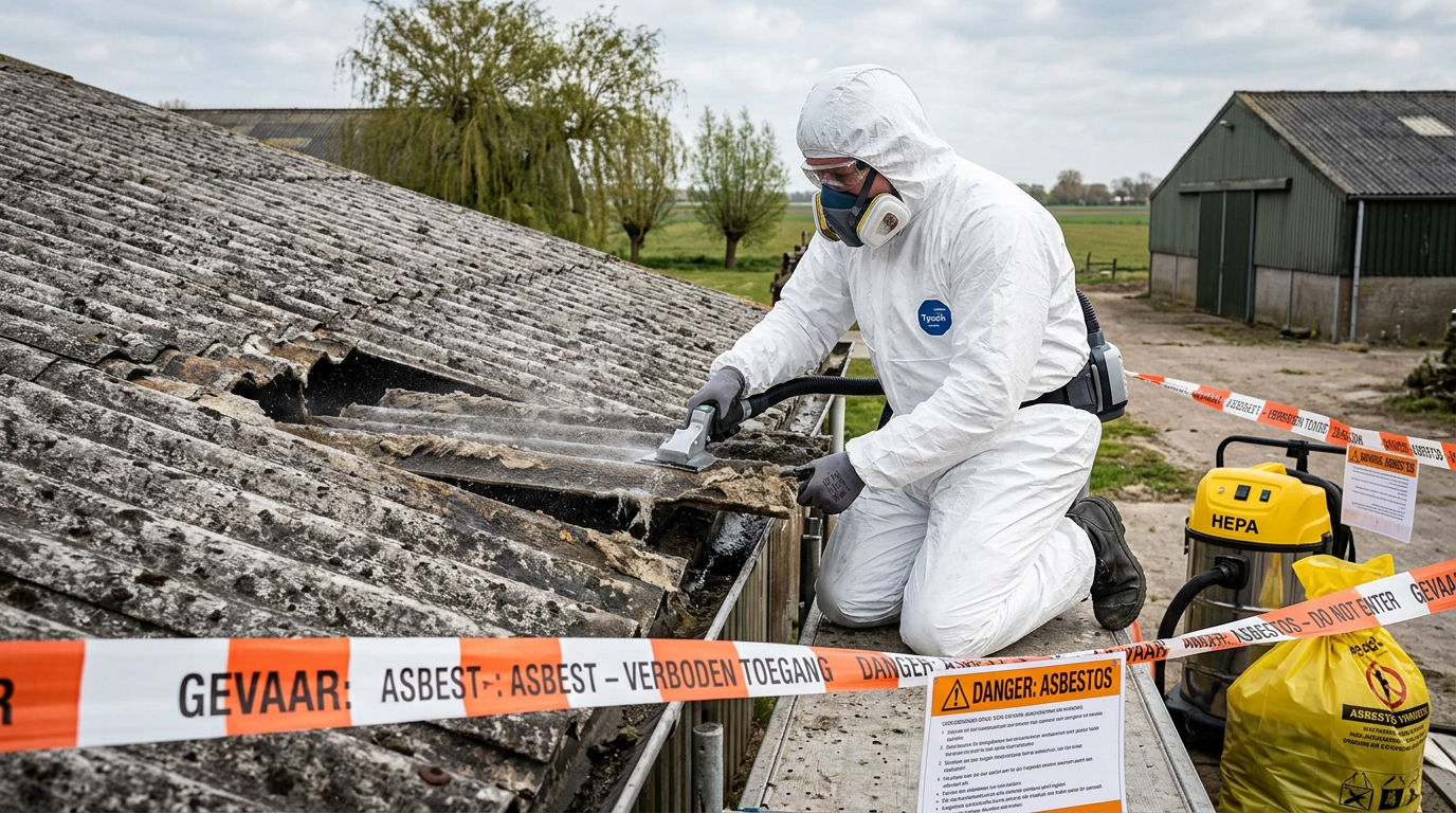 Prijs asbest in schuur verwijderen: veilige sanering door gecertificeerd bedrijf