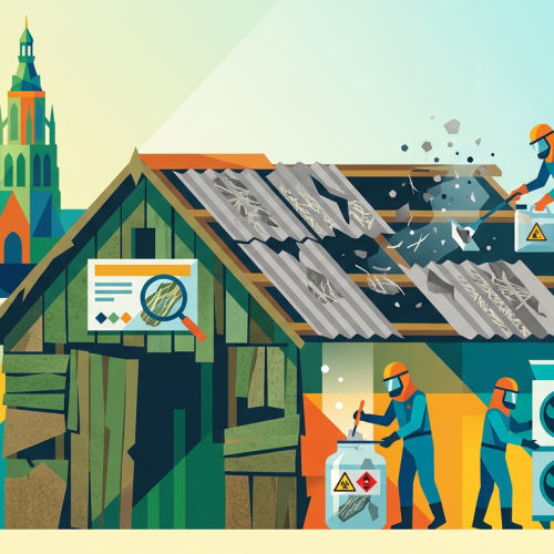 Asbest in schuur Breda - illustratie